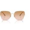 imageCoach Womens Hc7156d Square SunglassesShiny Light GoldPeach Blush Gradient