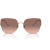 imageCoach Womens Hc7156d Square SunglassesShiny Rose GoldBrown Pink Gradient
