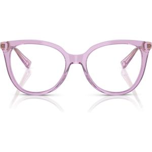 imageCOACH Womens HC6125 Square Prescription Eyewear Frames Transparent AmethystDemo Lens 53 mm