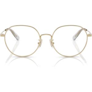 imageCOACH Womens Hc5180td Round Prescription Eyewear FramesShiny Light GoldDemo Lens
