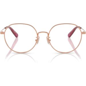 imageCOACH Womens Hc5180td Round Prescription Eyewear FramesShiny Rose GoldDemo Lens