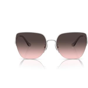 imageCoach Womens Hc7156d Square SunglassesShiny SilverGrey Pink Gradient