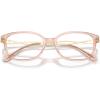 imageCOACH Womens Hc6172 Square Prescription Eyewear FramesTransparent Dusty RoseDemo Lens