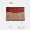 imageCoach Flat Card Case in Signature TanRust One SizeTanRust