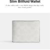 imageCoach Mens Slim Billfold AccessoryTravel Wallet ChalkWhite