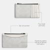 imageCoach Mens Zip Card CASE AccessoryTravel Wallet ChalkWhite