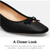 imageCoach Womens Ava Leather Ballet PumpBlack