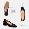 imageCoach Womens Ava Leather Ballet PumpBlack