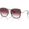 imageCoach Womens Hc7157d Square SunglassesTransparent BerryPurple Clear Gradient