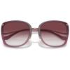 imageCoach Womens Hc7157d Square SunglassesTransparent BerryPurple Clear Gradient