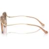 imageCoach Womens Hc7157d Square SunglassesTransparent Light BrownBrown Gradient