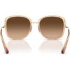 imageCoach Womens Hc7157d Square SunglassesTransparent Light BrownBrown Gradient