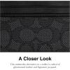 imageCoach Womens Refined Card Case in Signature Jacquard CharcoalBlackCharcoalBlack