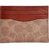 imageCoach Flat Card Case in Signature TanRust One SizeTanRust