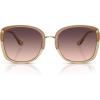 imageCoach Womens Hc7157d Square SunglassesTransparent FawnBrown Pink Gradient