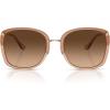 imageCoach Womens Hc7157d Square SunglassesTransparent Light BrownBrown Gradient