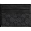 imageCoach Womens Refined Card Case in Signature Jacquard CharcoalBlackCharcoalBlack