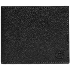 imageCoach Mens Refined Double Bill in Pebble Leather with Sculpted C Hardware Branding Wallets BlackBlack