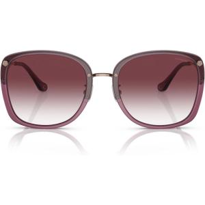 imageCoach Womens Hc7157d Square SunglassesTransparent BerryPurple Clear Gradient