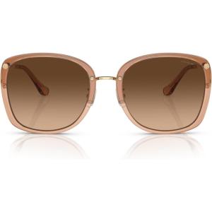 imageCoach Womens Hc7157d Square SunglassesTransparent Light BrownBrown Gradient