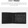 imageCoach 3in1 Wallet in Cross Grain Leather Black One SizeBlack