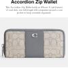 imageCoach Box Program Signature Jacquard Slim Accordion Zip Stone GreyBlueStone GreyBlue