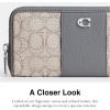 imageCoach Box Program Signature Jacquard Slim Accordion Zip Stone GreyBlueStone GreyBlue