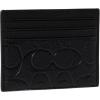 imageCoach Flat Card Case in Signature Leather Black One Size