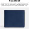 imageCoach Mens Coin AccessoryTravel Wallet Deep Blue