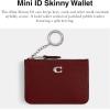 imageCoach Womens Essential Mini Id Card Case BiFold WalletLhDark Ruby