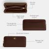 imageCoach Womens Essential Slim Accordion Zip Wallet AccessoryTravel B4Maple