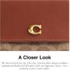 imageCoach Womens Mila Small Flap Wallet in Signature Canvas AccessoryTravel B4Tan Caramel One Size