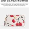 imageCoach Womens Small Zip Around Card CASE BiFold Wallet Chalk Multi One Size