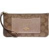 imageCoach Signature PVC Zip Top WalletKhaki  Rose Gold
