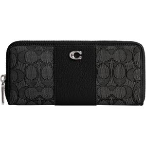 imageCoach Box Program Signature Jacquard Slim Accordion Zip Stone GreyBlueB4Leopard