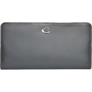 imageCoach Smooth Leather Skinny Wallet Grey Blue