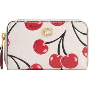 imageCoach Womens Small Zip Around Card CASE BiFold Wallet Chalk Multi One Size