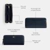 imageCOACH Womens Slim Accordion Zip AccessoryTravel Wallet B4Dark Navy One Size