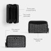 imageCOACH Womens Small Zip Around Case AccessoryTravelers Card SleevesLHBlack