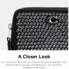 imageCOACH Womens Small Zip Around Case AccessoryTravelers Card SleevesLHBlack
