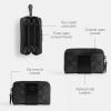 imageCOACH Womens Small Zip Around Case AccessoryTravelers Card SleevesV5Charcoal Black