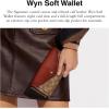 imageCoach ColorBlock Coated Canvas Signature Wyn Soft Wallet