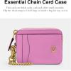 imageCoach Womens Essential Chain Card Case AccessoryTravel Wallet B4Fuschia