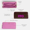 imageCoach Womens Essential Slim Accordion Zip Wallet AccessoryTravel B4Fuchsia