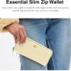 imageCoach Womens Essential Slim Accordion Zip Wallet AccessoryTravel B4Moonlight