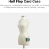 imageCoach Womens Half Flap Card CaseAquamarine