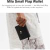 imageCoach Womens Mila Small Flap AccessoryTravel Wallet B4Black One Size