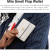 imageCoach Womens Mila Small Flap AccessoryTravel Wallet B4Chalk