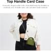 imageCoach Womens Top Handle Card CaseDark Lime