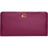imageCoach Smooth Leather Skinny Wallet Deep Plum